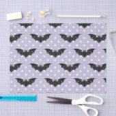 パステル調のゴシックの不気味でかわいいこうもりのかわいいのティッシュペーパー 薄葉紙 (クラフト)