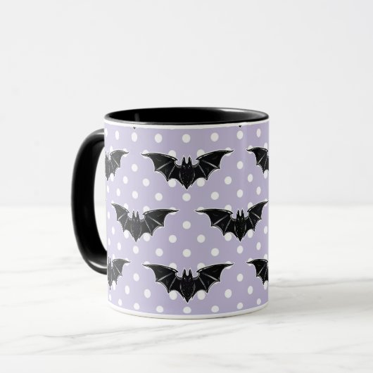 パステル調のゴシックの不気味でかわいいマグはかわいいの妖精Keiを打ちます マグカップ (正面左)