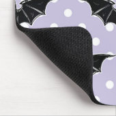 パステル調のゴシックの不気味でかわいい紫色のこうもりのかわいいのマウスパッド マウスパッド (コーナー)