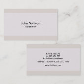 パステル調のシンプルな標準的な名刺のデザイン 名刺 (正面/裏面)