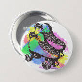 パステル調のスケートボタン 缶バッジ (正面&裏面)