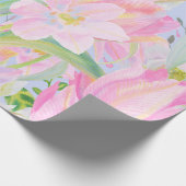 パステル調のチューリップの包装紙 ラッピングペーパー (角)