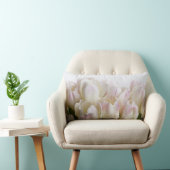 パステル調のチューリップ ランバークッション (椅子)