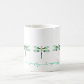 パステル調のトンボのコーヒー・マグ コーヒーマグカップ (中央)