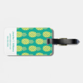 パステル調のパイナップル ラゲッジタグ (裏面横)