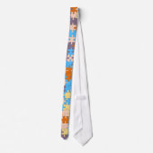 パステル調のパズルのタイ ネクタイ (裏面)