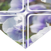 パステル調のパンジー ショートテーブルランナー (コーナー)