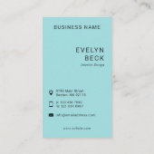 パステル調のブラシの打撃の抽象的なパターン 名刺 (裏面)
