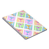 パステル調のポップアートのマルティーニ ノートブック (右側)