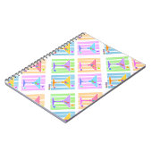 パステル調のポップアートのマルティーニ ノートブック (左側)