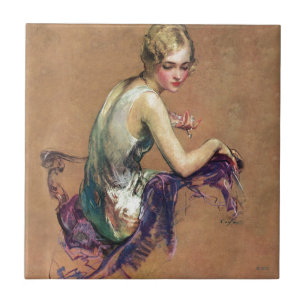 パステル調のポートレート タイル