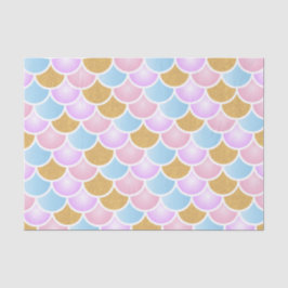 パステル調の人魚のスケール 薄葉紙