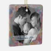 パステル調の写真フレーム セラミックオーナメント (右)