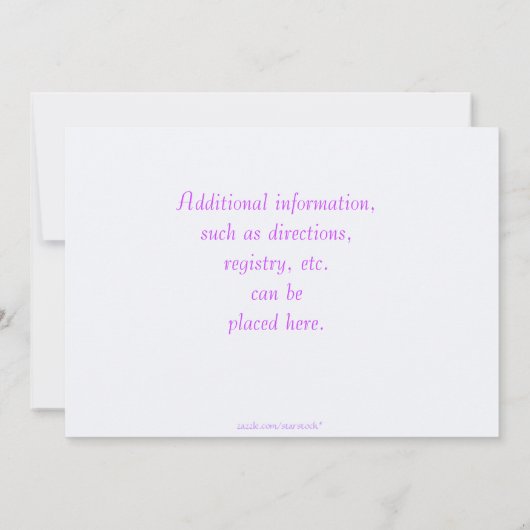 パステル調の列車のベビーシャワーの招待状 招待状 (裏面)