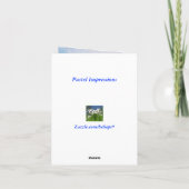 パステル調の印象は感謝していしています サンキューカード (裏面)