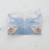 パステル調の印象は感謝していしています サンキューカード (内部)