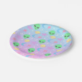 パステル調の外国パターン ペーパープレート (アングル)