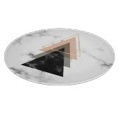 パステル調の大理石のプリントのデザイン カッティングボード (角)