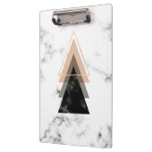 パステル調の大理石のプリントのデザイン クリップボード (左)