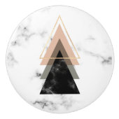 パステル調の大理石のプリントのデザイン セラミックノブ (正面)