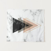 パステル調の大理石のプリントのデザイン タペストリー (正面(横))