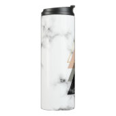 パステル調の大理石のプリントのデザイン タンブラー (回転左)