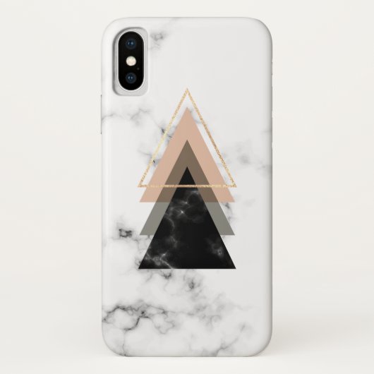 パステル調の大理石のプリントのデザイン Case-Mate iPhoneケース (裏面)