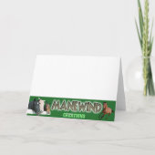 パステル調の平和挨拶状 カード (裏面)