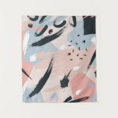 パステル調の抽象的概念 タペストリー (正面)