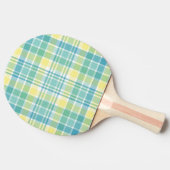 パステル調の格子縞 卓球ラケット (横)