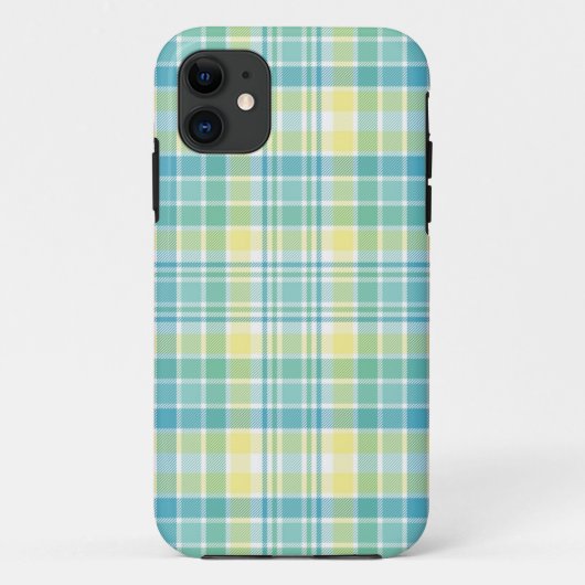 パステル調の格子縞 Case-Mate iPhoneケース (裏面)