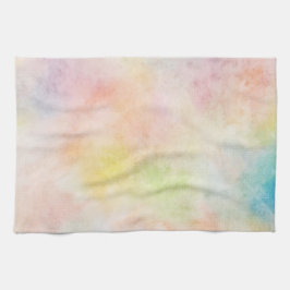 パステル調の水彩画のデザインの台所タオル キッチンタオル