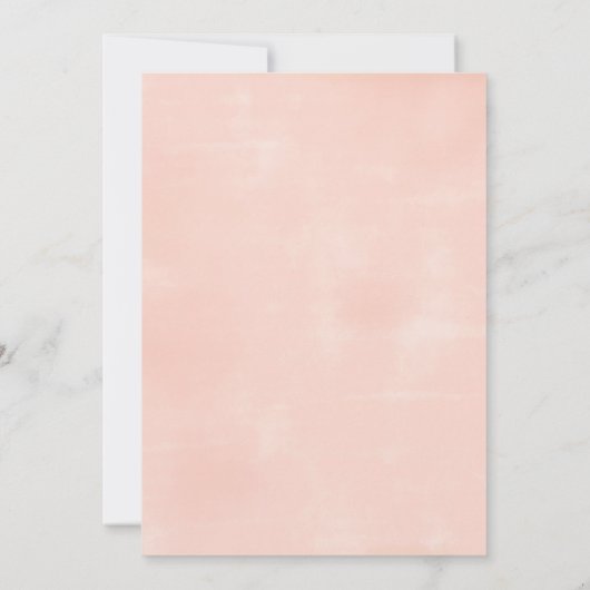 パステル調の水彩画の花の第13誕生日 招待状 (裏面)