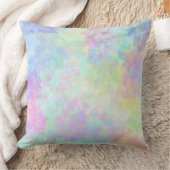 パステル調の水彩画の装飾用クッション クッション (ブランケット)