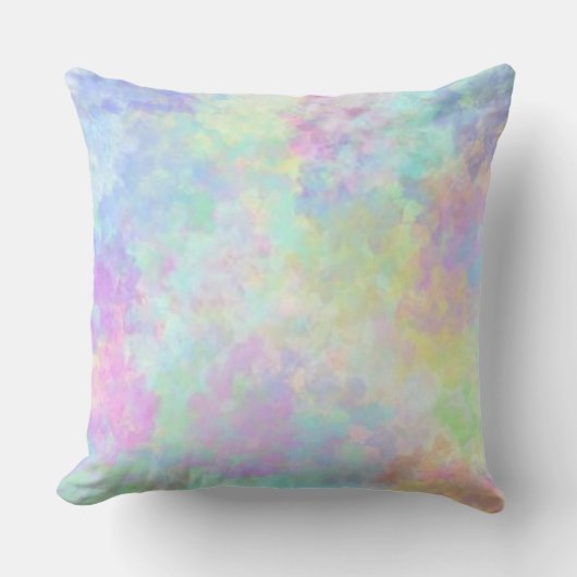 パステル調の水彩画の装飾用クッション クッション (正面)