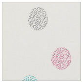 パステル調の水玉模様の生地 ファブリック (クローズアップ)