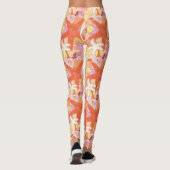 パステル調の海の創造物パターン レギンス (裏面)