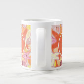パステル調の海の創造物|のモノグラム ジャンボコーヒーマグカップ (裏面)
