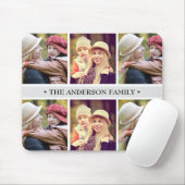 パステル調の灰色6の写真のコラージュのカスタム マウスパッド (マウス)