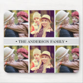 パステル調の灰色6の写真のコラージュのカスタム マウスパッド (正面)