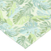 パステル調の熱帯シュロの葉 テーブルクロス (アングル)