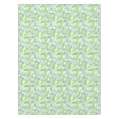 パステル調の熱帯シュロの葉 テーブルクロス (正面)