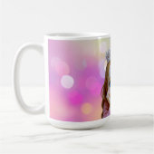 パステル調の磁器のプリンセス コーヒーマグカップ (左)