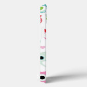 パステル調の粉色のフクロウの背景 Case-Mate iPhoneケース (裏面 / 右)