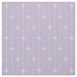 パステル調の紫色の幾何学的な花パターン ファブリック