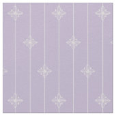 パステル調の紫色の幾何学的な花パターン ファブリック (クローズアップ)