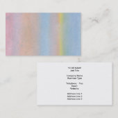 パステル調の縞 名刺 (正面/裏面)