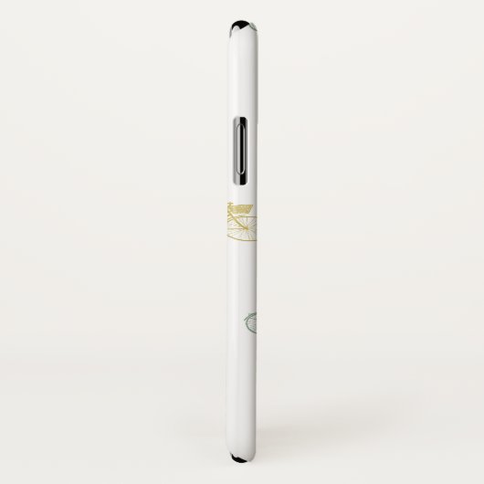 パステル調の自転車の落書きの電話箱 Case-Mate iPhoneケース (裏面/右)