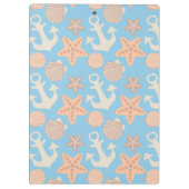 パステル調の航海のなパターン クリップボード (裏面)