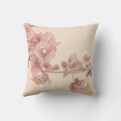 パステル調の花の枝 クッション (裏面)